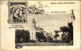 T2/T3 1915 Máriabesnyő (Gödöllő), Kegytemplom, A Mária-gyülekezet Kápolnájának Oltárképe. Art Nouveau, Floral (EK) - Sin Clasificación