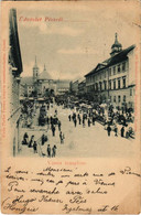 T2/T3 1899 (Vorläufer) Pécs, Város Templom, Piac. Fischer Ferenc Kiadása (EK) - Unclassified