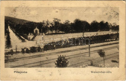 * T3 1926 Piliscsaba, Weingruber Villa, Vasúti Sínek. Wézel Mór Kiadása (Rb) - Unclassified