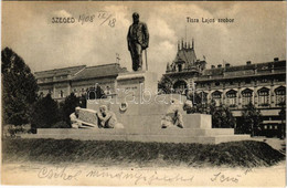 T2 1908 Szeged, Tisza Lajos Szobor, Grand Hotel Tisza Nagyszálló - Non Classés