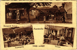 T2/T3 1943 Szentendre, Zöldfa Vendéglő, Kerthelyiség, Terasz. Ferenc József Part 4. (EK) - Sin Clasificación
