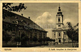 T2/T3 1941 Tiszakécske, Újkécske; Római Katolikus Templom és Községháza. Andrássy Jenő Kiadása (EB) - Ohne Zuordnung