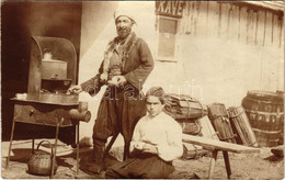 * T2/T3 1916 Ada Kaleh, Török Kávézó / Turkish Café. Photo (EK) - Non Classificati