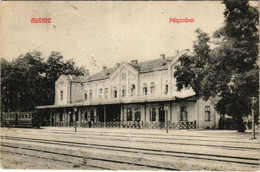 T4 1918 Alvinc, Vintu De Jos; Pályaudvar, Vasútállomás, Vonat / Bahnhof / Railway Station, Train (b) - Ohne Zuordnung