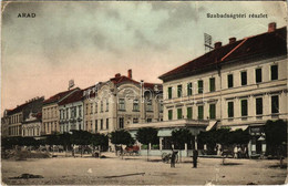 T3 1912 Arad, Szabadság Tér, Rozsnyai Gyógyszertár, Seelinger üzlete / Square, Shops, Pharmacy (EB) - Sin Clasificación