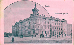 * T3 Arad, Kincstári Palota. Hátoldalon G. Földes Kelemen Gyógyszerész "Margit Creme" Reklámja / Treasury Palace. Hungar - Ohne Zuordnung