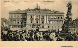 ** T1 1903 Arad, Szabadság Tér, Vértanú Szobor, Piac, Vajda Fogorvosi Műterem, Hoffmann Sándor és Limbeck János üzlete / - Ohne Zuordnung