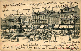 T2 1903 Arad, Szabadság Tér, Piac, építkezés, Ipar és Népbank, Kuttn Gyula üzlete. Kerpel Izsó Kiadása / Square, Market, - Ohne Zuordnung