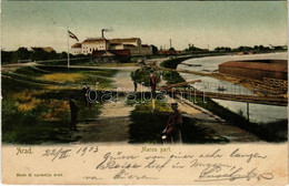 T2 1903 Arad, Maros Part, Uszoda, Gyár. Bloch H. / Mures Riverside, Swimming Pool, Factory - Ohne Zuordnung