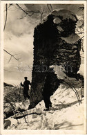 T2 1942 Bálványosfürdő, Baile Balvanyos (Torja, Turia); Bálványos-vár Télen / Castle In Winter / Cetatea - Ohne Zuordnung