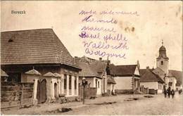 T2/T3 1918 Bereck, Bereczk, Bretcu; Utca, Templom / Street, Church (EK) - Ohne Zuordnung