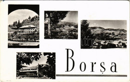 T2/T3 1962 Borsa (Máramaros), Mozaiklap / Multi-view Postcard (EK) - Ohne Zuordnung