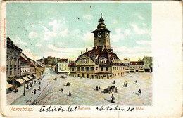 * T3 1900 Brassó, Kronstadt, Brasov; Rathaus / Sfatul / Városháza. Wilh. Hiemesch Kiadása / Town Hall (Rb) - Ohne Zuordnung