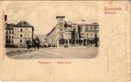 * T3 1902 Brassó, Kronstadt, Brasov; Villa Kertsch, Kapu Utca. Julius Müller / Street, Villa (Rb) - Ohne Zuordnung