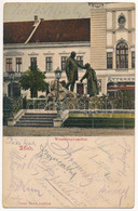 T2/T3 1903 Zilah, Zalau; Wesselényi Szobor, étterem, Szálloda. Seres Samu Kiadása / Statue, Restaurant, Hotel (EK) - Sin Clasificación
