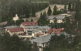 T2 1908 Feketehegy-fürdő, Cernohorské Kúpele (Merény, Nálepkovo); Nyaralók, Kápolna / Villas, Chapel - Unclassified