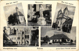 T2/T3 1942 Galánta, Római Katolikus Templom és Kápolna, Mária Szobor, Főszolgabírósági épület (Esterházy Kastély), Járás - Unclassified