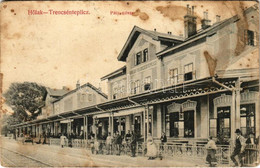* T4 1931 Hőlak-Trencsénteplic, Hőlak, Trencsén-Tepla, Trencianske Teplá, Trencianska Teplá-Teplice; Pályaudvar, Vasútál - Unclassified