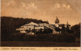 T2/T3 1924 Marianske Lazne, Marienbad; Kavárna Bellevue / Café Bellevue (EK) - Non Classificati