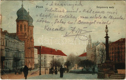 T2/T3 1916 Plzen, Pilsen; Stepanovy Sady / Zsinagóga / Synagogue (EK) - Ohne Zuordnung