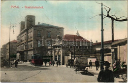 T2/T3 1907 Praha, Prag; Staatsbahnhof / Railway Station, Tram / Nádrazí (EK) - Ohne Zuordnung