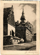 * T2/T3 Praha, Prag; Staronová Synagoga A Zídovská Radnice Puvodní Lept. / Old Synagogue With New Jewish Town Hall. Etch - Sin Clasificación