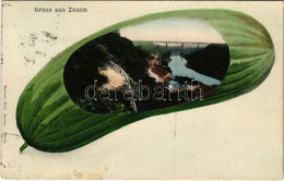 T2 1908 Znojmo, Znaim; Montage With Cucumber - Ohne Zuordnung