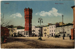 T3 1916 Lublin, Wieza Cisnien / Water Tower + "K.U.K. ETAPPENPOSTAMT LUBLIN" (r) - Ohne Zuordnung