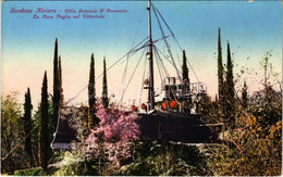 * T2/T3 1930 Gardone Riviera, Villa Gabriele D'Annunzio, La Nave Puglia Nel Vittoriale (EK) - Unclassified