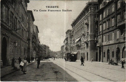 T2/T3 Trieste, Trieszt; Via Conte Francesco Stadion / Street View, Tram (EK) - Unclassified