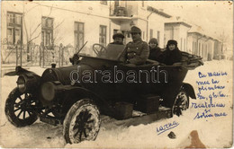 * T2/T3 Bucharest, Bukarest, Bucuresti, Bucuresci; Romanian Soldier's Automobile In Winter. Photo (fl) - Unclassified