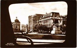 * T2/T3 Bucharest, Bukarest, Bucuresti, Bucuresci; Piata Universitatii / University Square, Monument - Unclassified