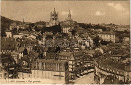 T2/T3 1914 Lusanne, Vue Generale, Papeterie Krieg, Kodak, A La Ville De Lyon (EK) - Zonder Classificatie