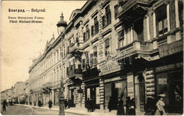 * T3 Belgrade, Belgrád, Beograd; Fürst Michael-Strasse / Street View, Shops (tear) - Zonder Classificatie
