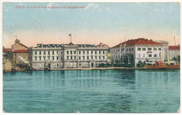 T3/T4 1916 Pola, Pula; K.u.k. Kriegsmarine Hafen Admiralitätsgebäude / Austro-Hungariany Navy Port Admiralty Building. C - Ohne Zuordnung