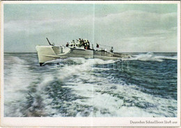 ** T2 Deutsches Schnellboot Läuft Aus. PK-Aufn. Kriegsber. Ulrich, Carl Werner / WWII German Military Fast Motorboat - Sin Clasificación