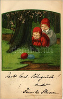 T2/T3 1927 Children Art Postcard, Easter. August Rökl Wien I. Nr. 1309. S: Pauli Ebner (EK) - Sin Clasificación