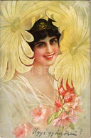 T2 1914 Gyönyörű Hölgy. Olasz Művészlap / Lady. Italian Art, Proprieta Artistica Riservata 2723-4. - Sin Clasificación