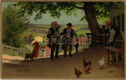 T2/T3 1908 "In Der Sommerfrische" Meissner & Buch Künstler-Postkarten Serie 1517. Litho S: Paul Hey (EK) - Sin Clasificación