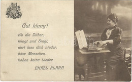 T2/T3 1908 Gut Klang! Wo Die Zither, Klingt Und Singt, Dort Lass Dich Nieder, Böse Menschne, Haben Keine Lieder. / Ehall - Sin Clasificación