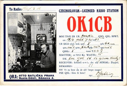 T2/T3 1933 Czechoslovak Licensed Radio Station. QRA: Otto Batlicka Praha, Nusle-Údolí, Sámova 4. / Csehszlovák Rádióamat - Sin Clasificación