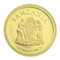 Tanzánia 2014. 1500Sh Au "XXIII. János, II. János Pál - Szentté Avatás" Mini Emlékérem Kapszulában (0,5g/999/11mm) T:PP  - Unclassified