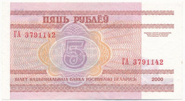 Fehéroroszország 2000. 5R T:I Belarus 2000. 5 Rubles C:UNC Krause P#22 - Non Classés