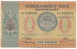 Holland Kelet-India 1940. 1G "EV 169185" T:II  Netherlands East Indies 1940. 1 Gulden "EV 169185" C:XF  Krause P#108a - Non Classés