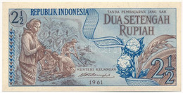 Indonézia 1961. 2 1/2R T:I- Indonesia 1961. 2 1/2 Rupiah C:AU Krause P#79 - Non Classés