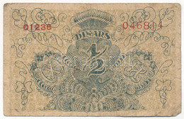 Jugoszlávia 1919. 1/2D T:3- Yugoslavia 1919. 1/2 Dinara C:VG Krause 11 - Non Classés