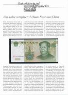 Kína 1999. 1Y Német Nyelvű Leírással T:I China 1999. 1 Yuan With German Description C:UNC Krause P#895 - Unclassified
