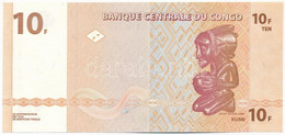 Kongó 2003. 10Fr "HA 2374739 B" T:I Congo 2003. 10 Francs "HA 2374739 B" C:UNC Krause P#93A - Non Classés