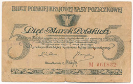 Lengyelország 1919. 5M T:III- Poland 1919. 5 Marek C:VG Krause P#20 - Unclassified