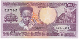 Suriname 1986. 100G T:I  Suriname 1986. 100 Gulden C:UNC Krause P#133a(2) - Unclassified